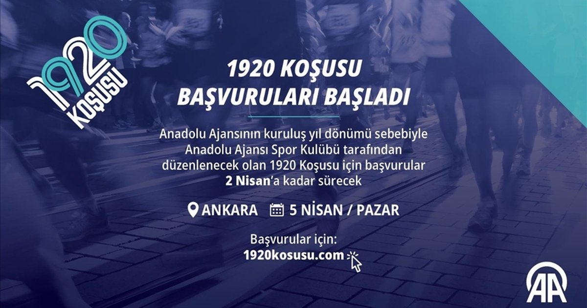 Anadolu Ajansı 106. yılını 1920 Koşusu ile kutlayacak