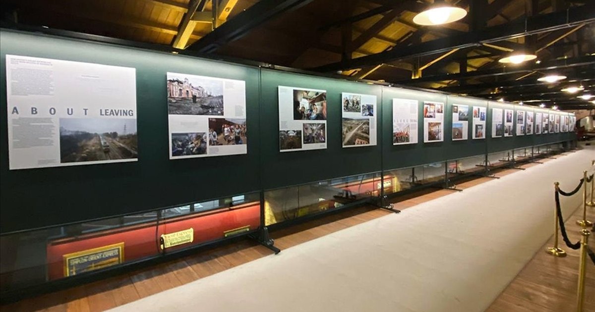 Ukrayna demir yolu çalışanları İstanbul'da sanatseverlerle buluştu