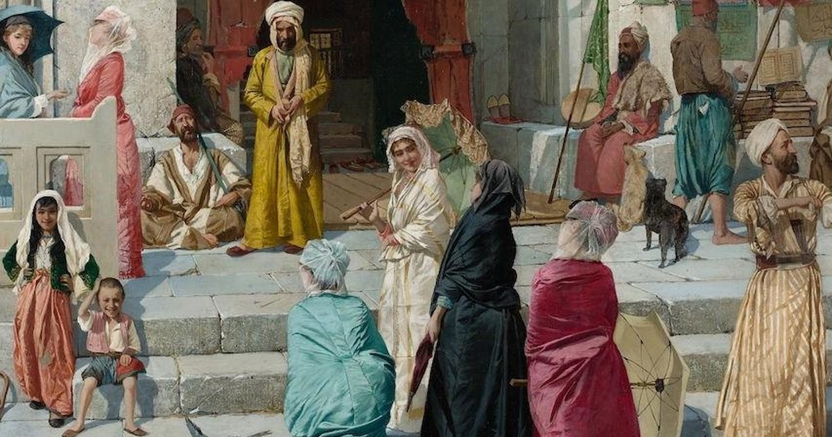Osman Hamdi Bey'in 'Cami Kapısında' tablosu Londra'da müzayedeye çıkıyor