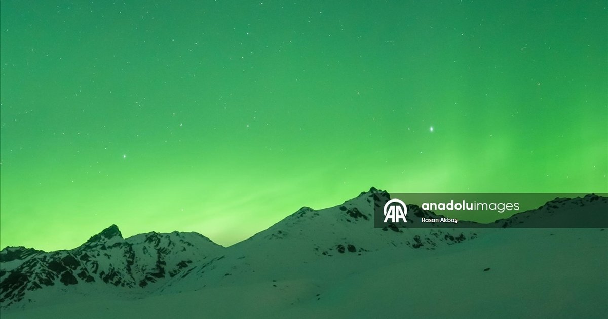Alaska'da Kuzey Işıkları görsel şölen sundu