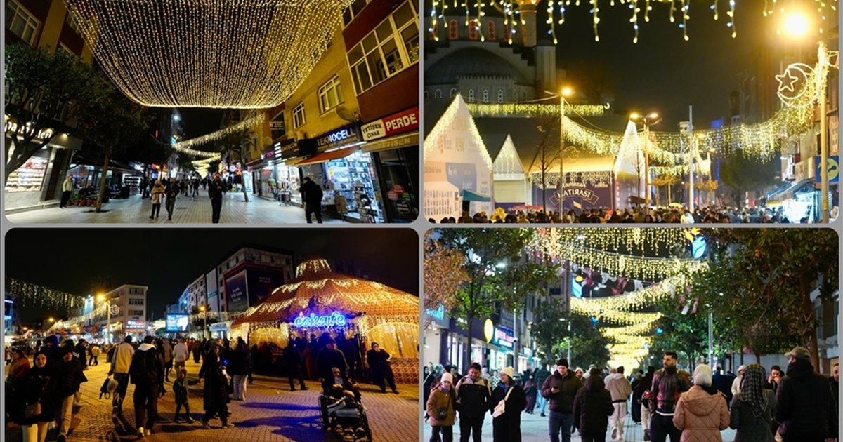 Esenler Dörtyol Meydanı Ramazan İçin Işıklandırıldı