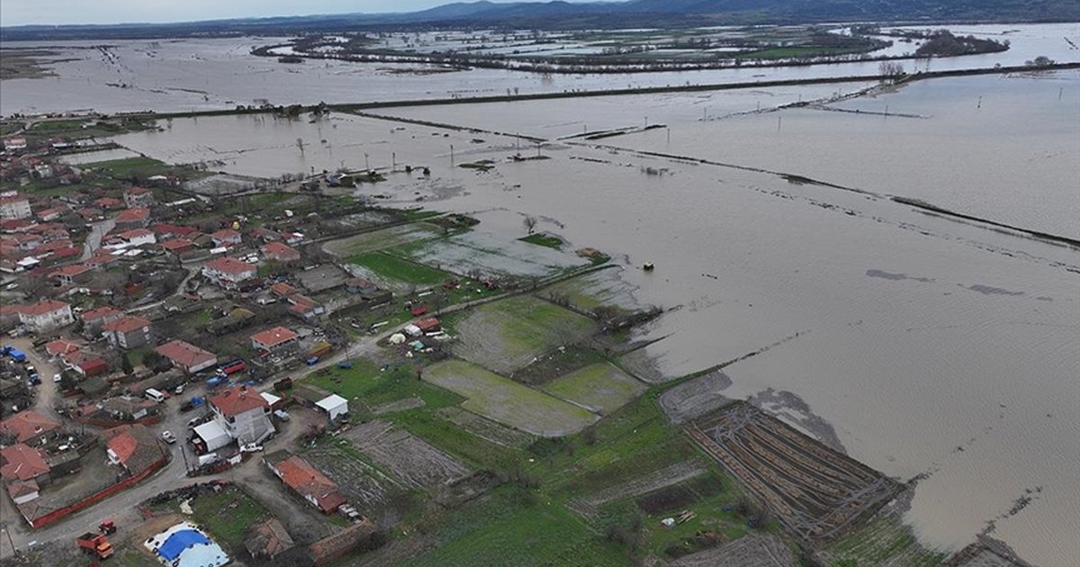 Edirne'de Tunca ve Meriç nehirleri taşkınlık yapıyor