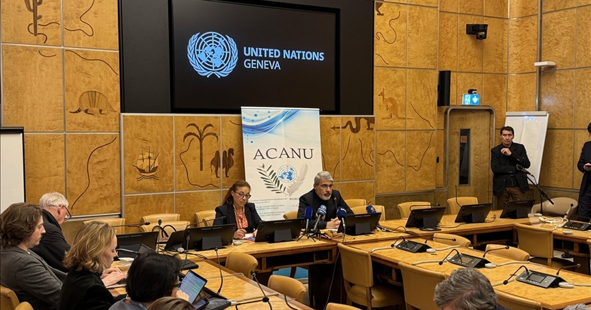 İran BM Daimi Temsilcisi Bahreini Cenevre'de açıklama yaptı