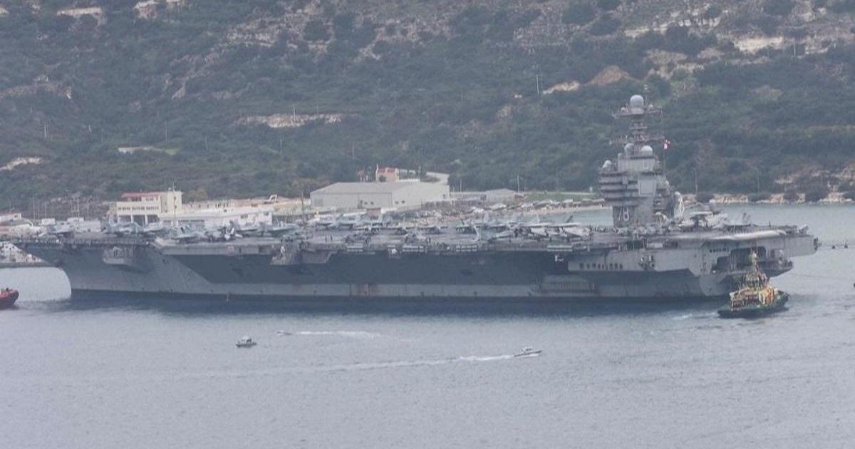ABD uçak gemisi Girit'te: İran tarafından takip edildi