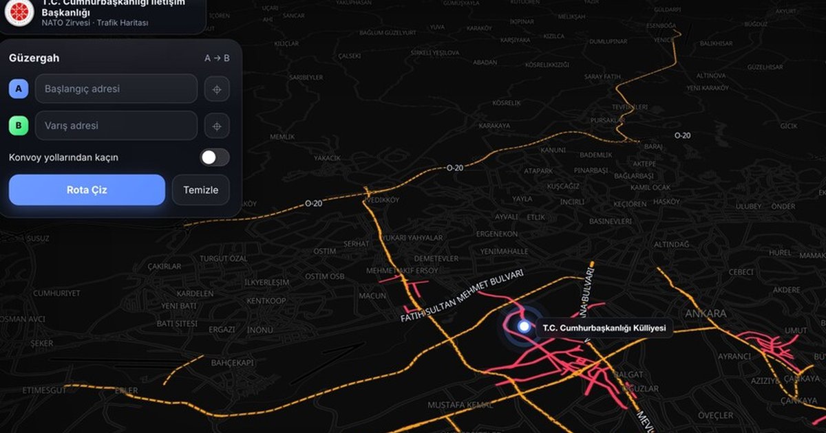 NATO Zirvesi Trafik Haritası Yoğun İlgi Görüyor