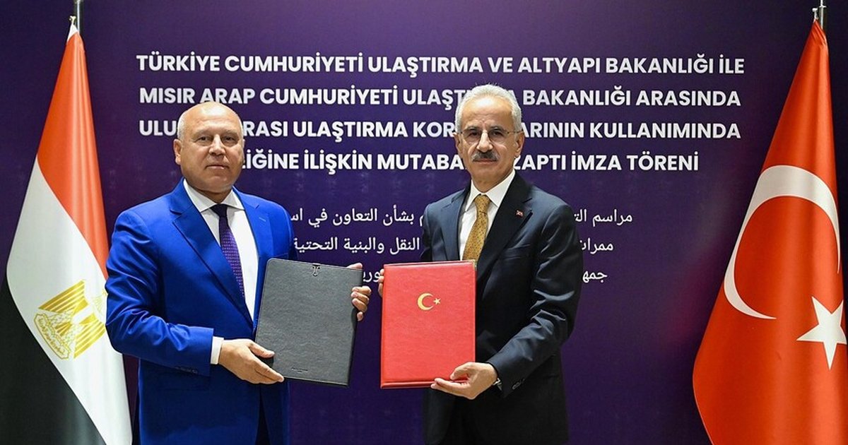 Türkiye ile Mısır arasında ulaştırma mutabakatı