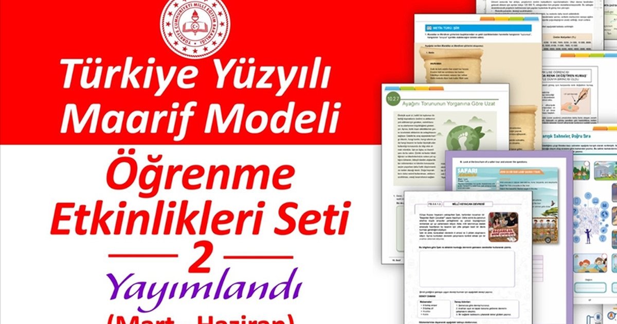 MEB'den Türkiye Yüzyılı Maarif Modeli'ne uygun yeni öğrenme seti
