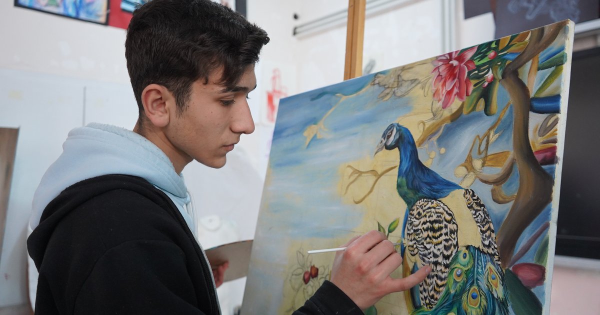 Şırnaklı ressam ABD'den tam burs aldı