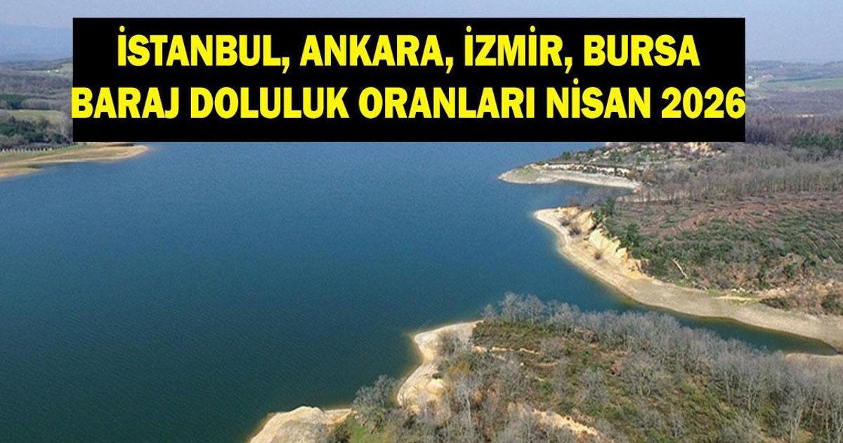Baraj Doluluk Oranları 5 Nisan: İstanbul, Ankara, İzmir, Bursa