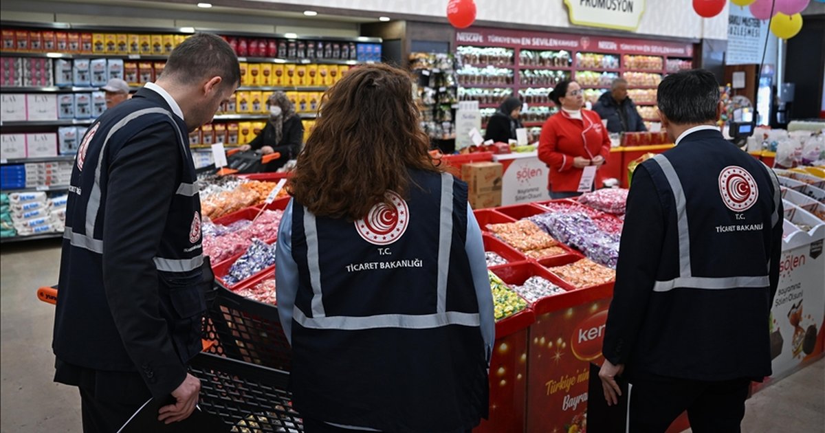 Ticaret Bakanlığı Ramazan Bayramı öncesi market denetimi yaptı
