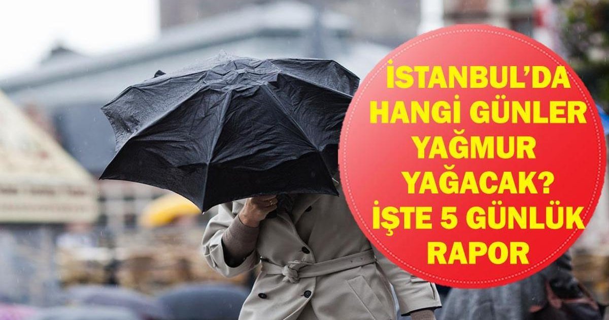 İstanbul'a Yağmur Ne Zaman Gelecek? 5 Günlük Hava Tahmini