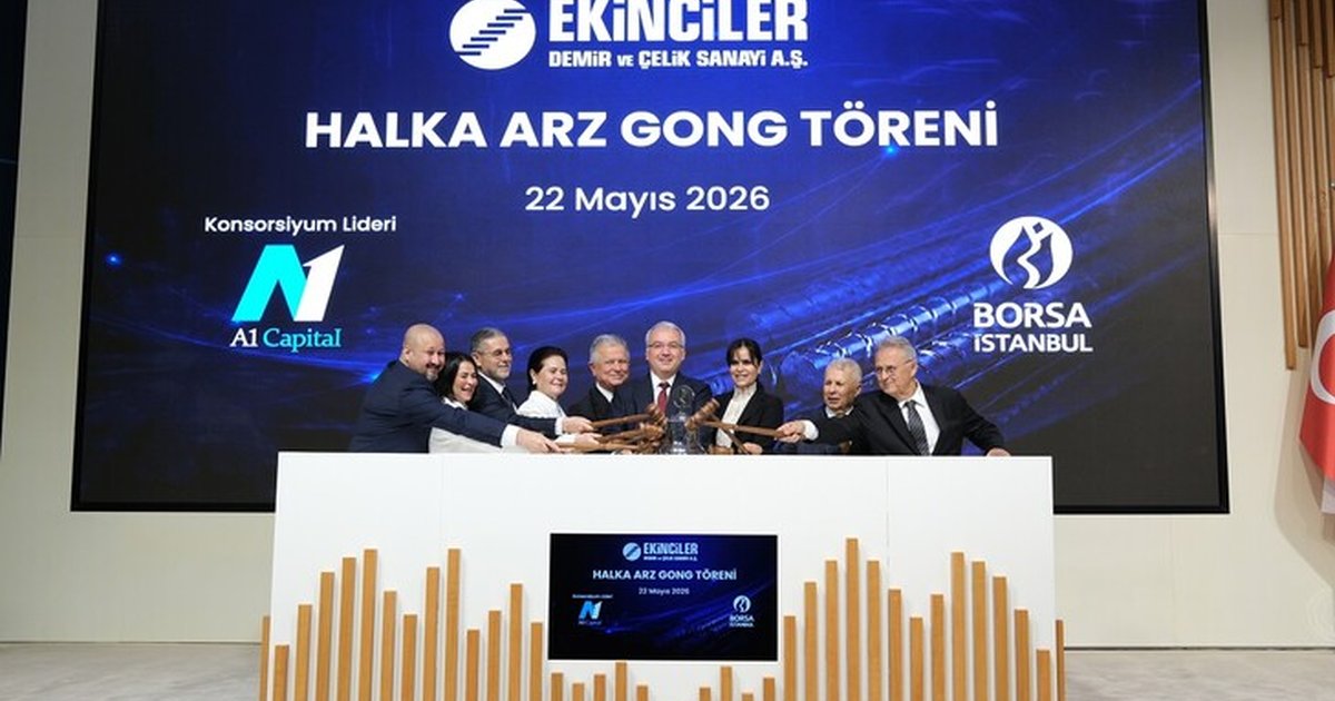 Ekinciler Demir ve Çelik Sanayi AŞ Borsa İstanbul'da işlem görmeye başladı