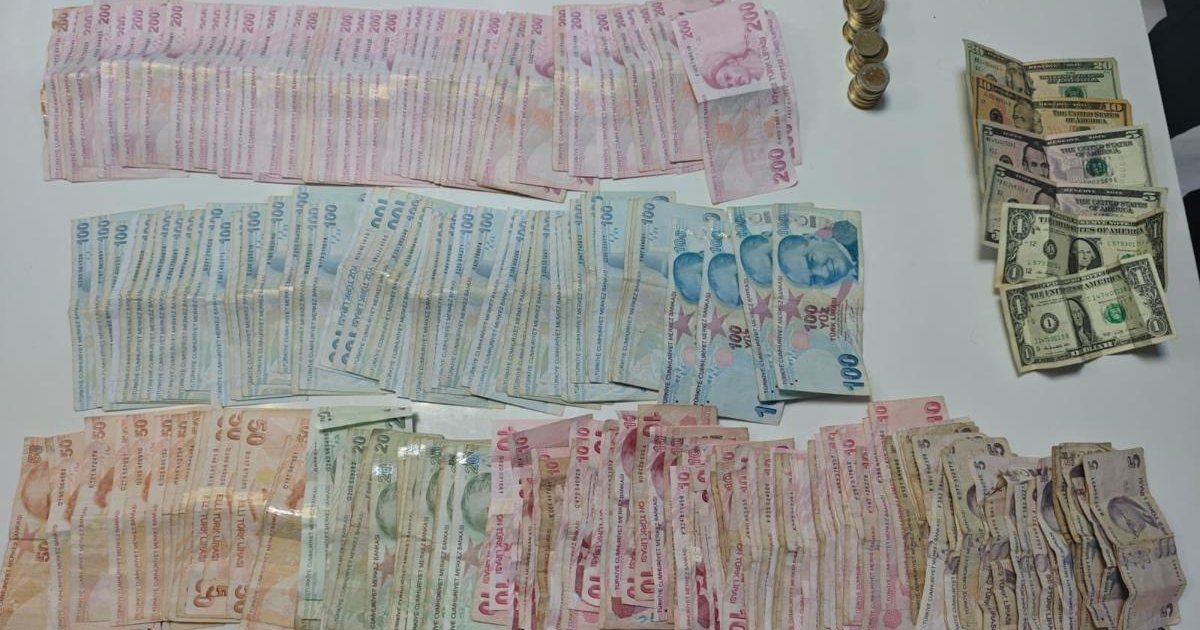 Korkuteli'nde yakalanan dilencinin üzerinden büyük miktarda para çıktı