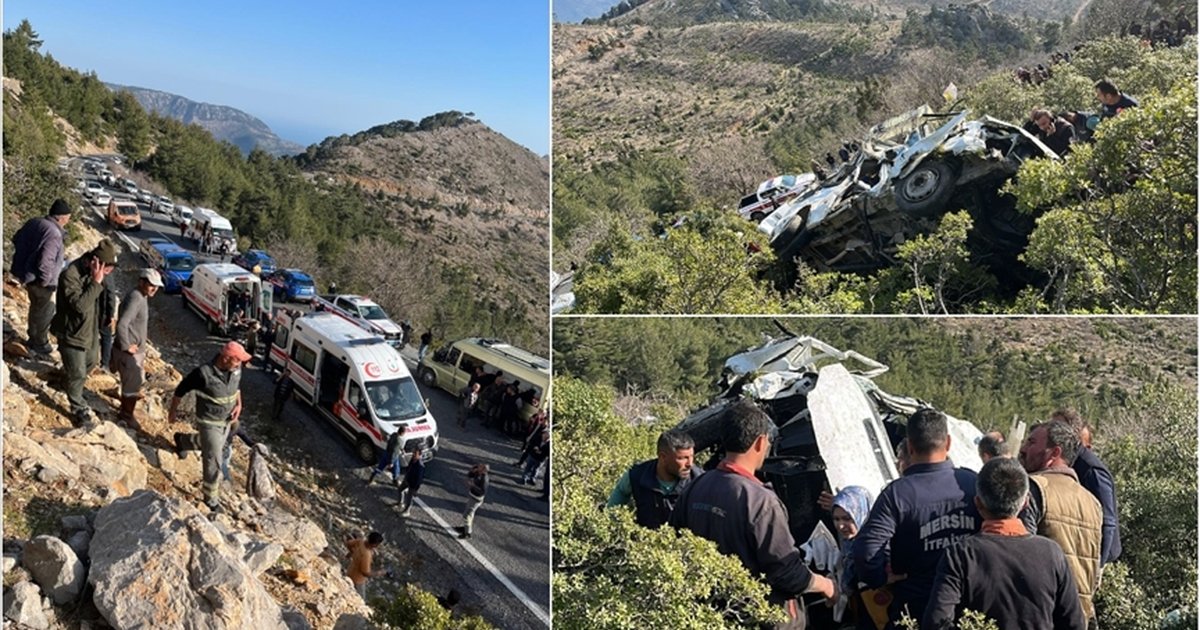 Mersin'de minibüs kazası: 3 ölü, 11 yaralı