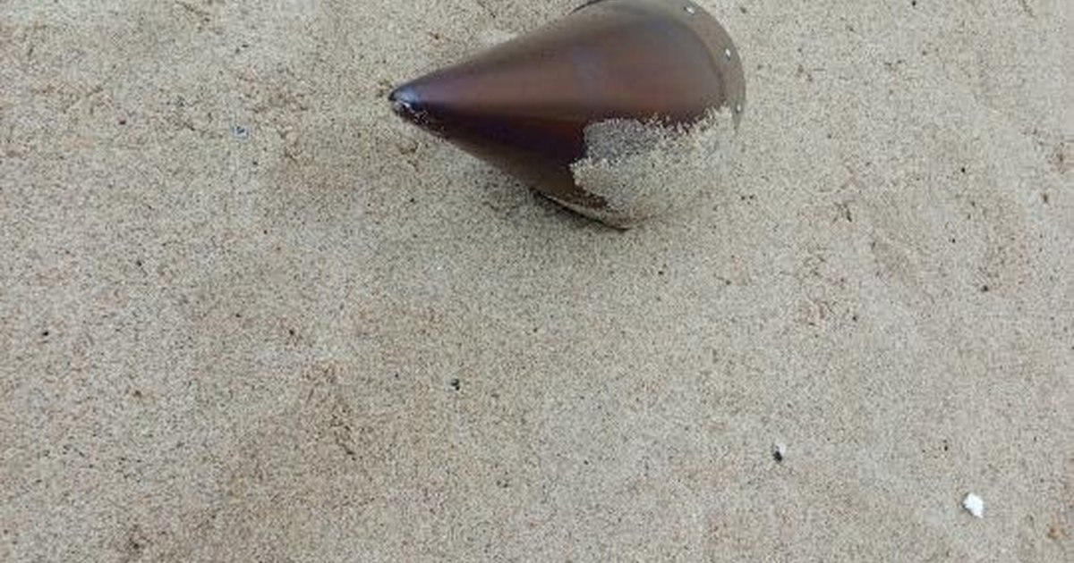 Çatalca'da kıyıya vuran füze başlığı imha edildi