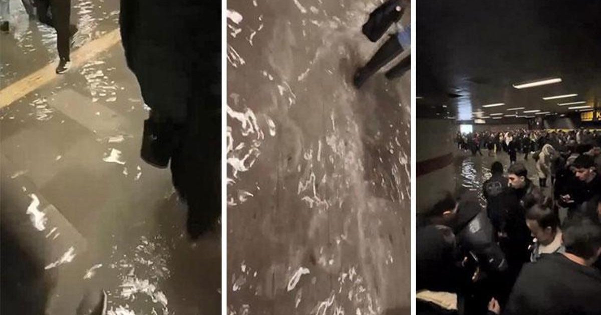 Mecidiyeköy metro alt geçidini su bastı