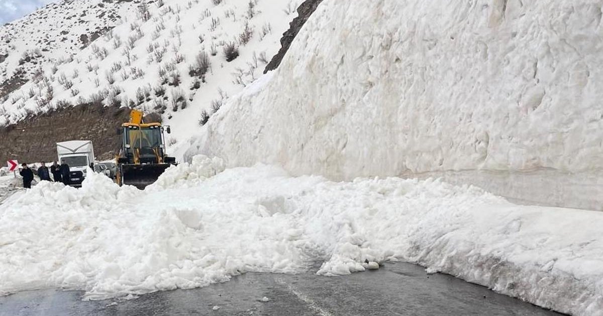 Hakkari-Şırnak kara yolu çığ nedeniyle kapandı