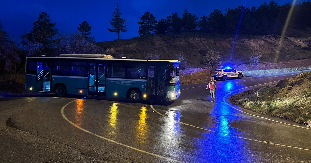 Kayseri'de Halk Otobüsü Hırsızlığı ve Kaza