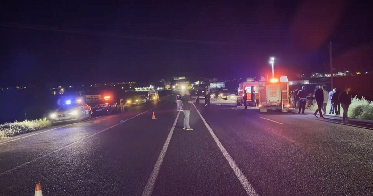 Domuza çarpan araç şarampole devrildi: 5 kişi yaralandı