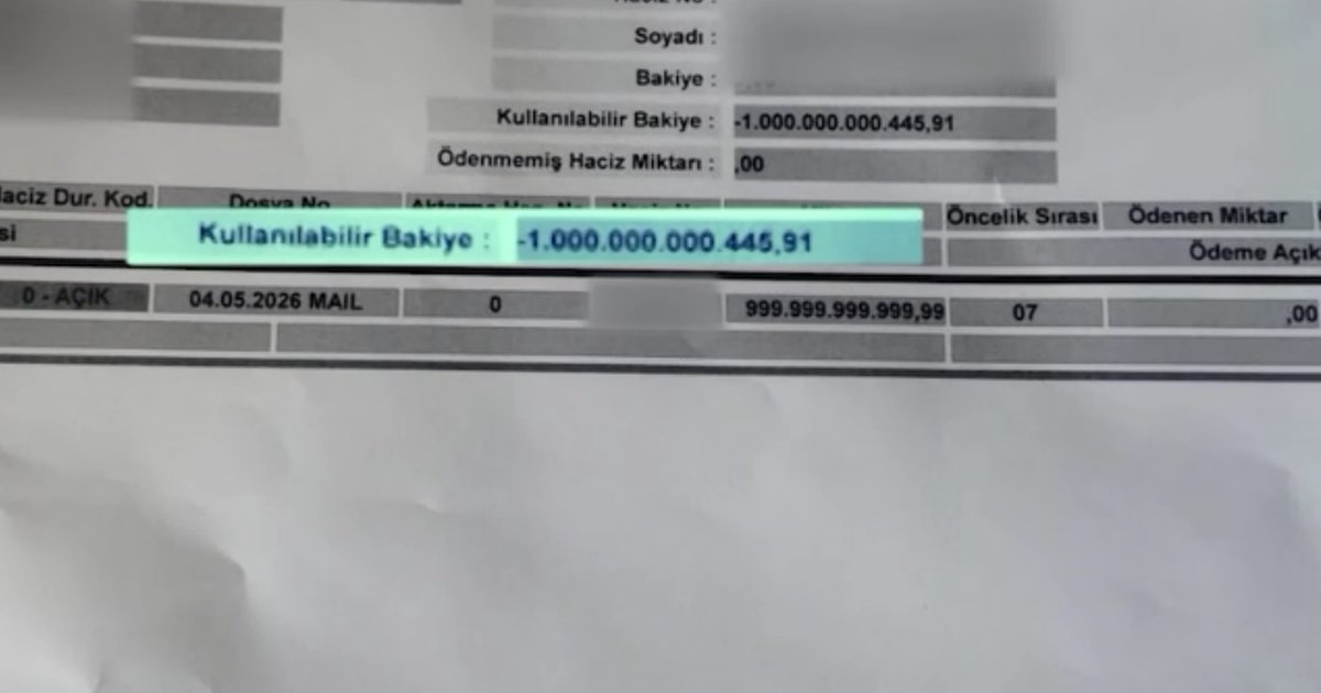1 trilyon lira hesabına geldi, tüm hesapları donduruldu