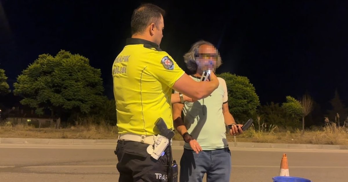 Burdur'da polislere selam veren sürücü 3.28 promil alkollü çıktı