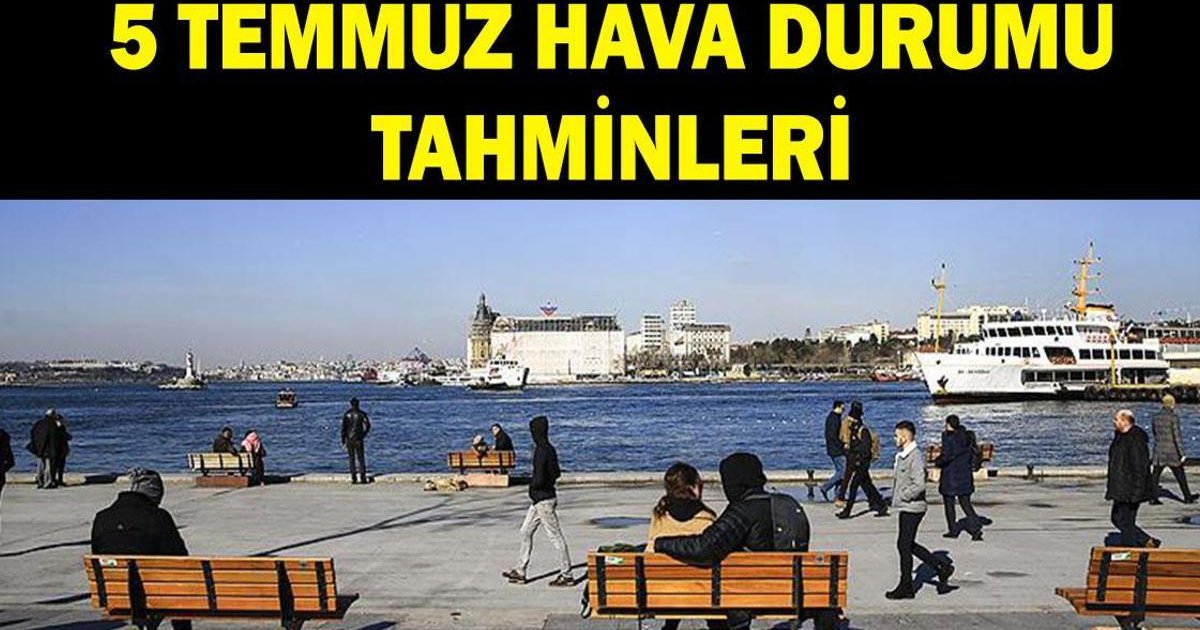 6 Temmuz hava durumu: 8 ile kuvvetli sağanak uyarısı