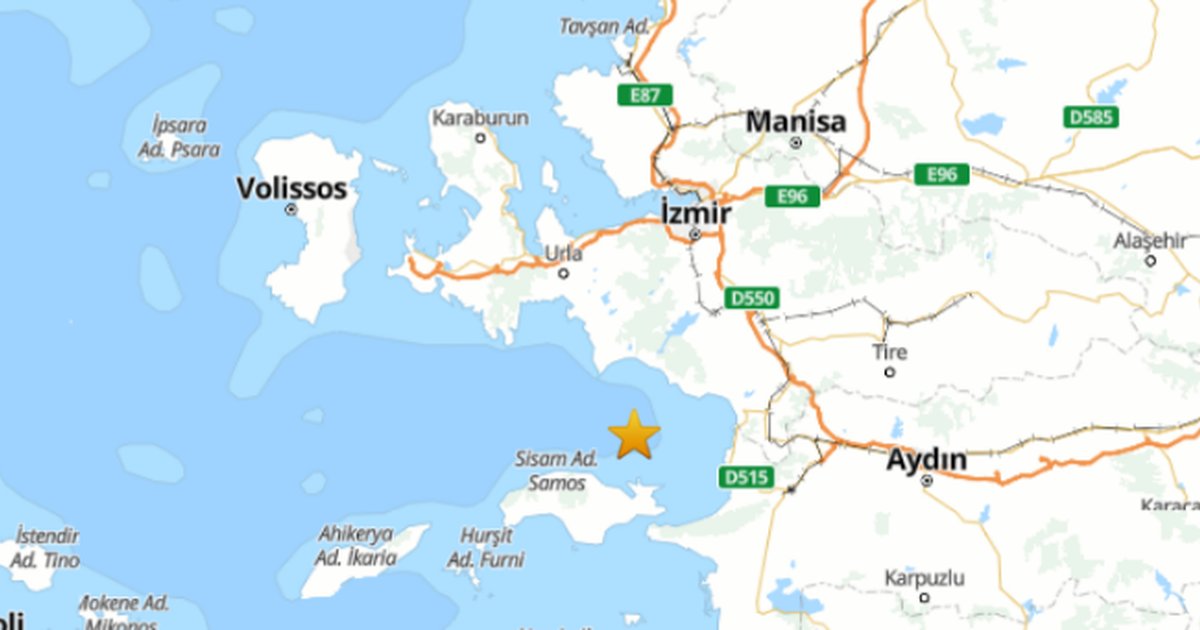 Kuşadası Körfezi'nde 3.5 büyüklüğünde deprem