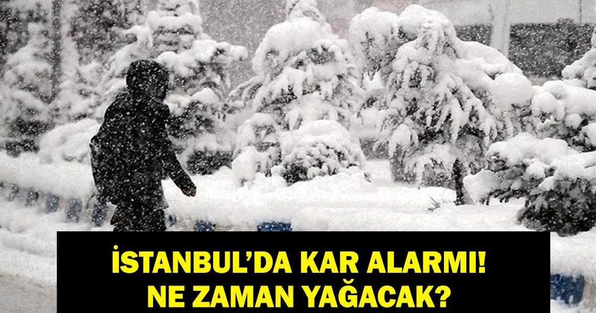 İstanbul'a Kar Yağışı: MGM 5 Günlük Hava Durumu