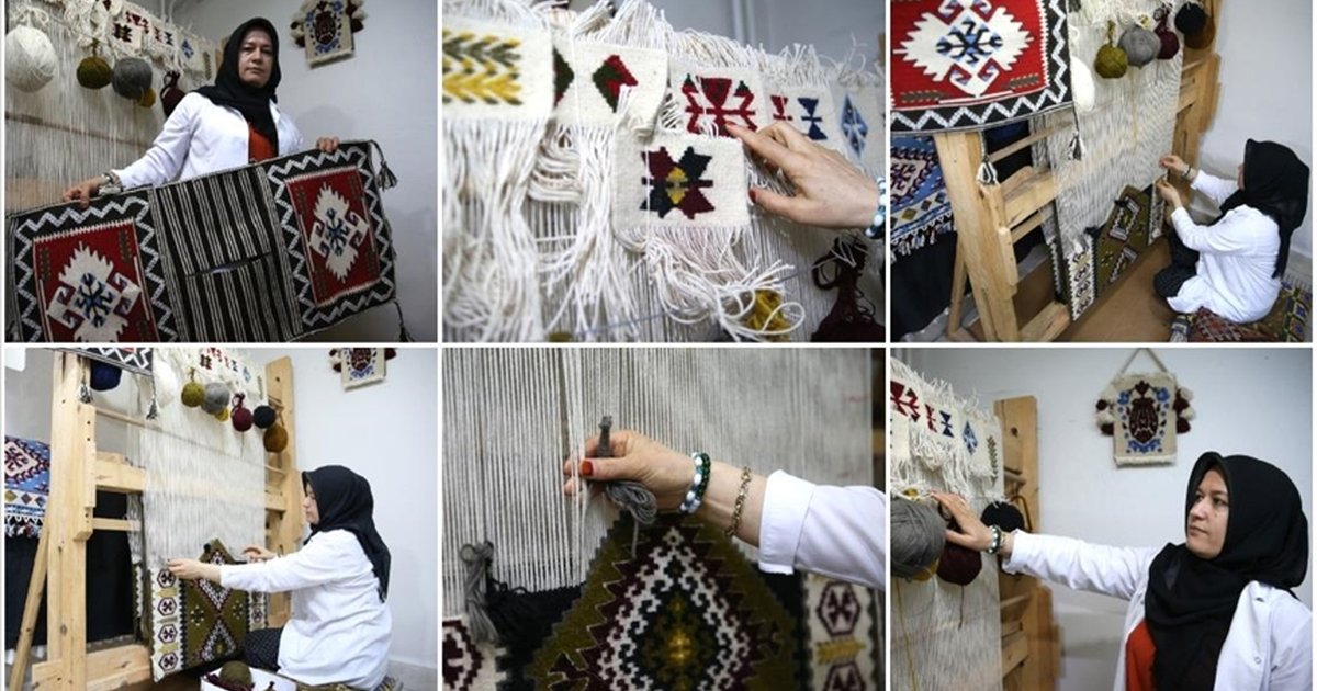 Sarız kilimi 38 yıldır tezgah başında yaşatılıyor