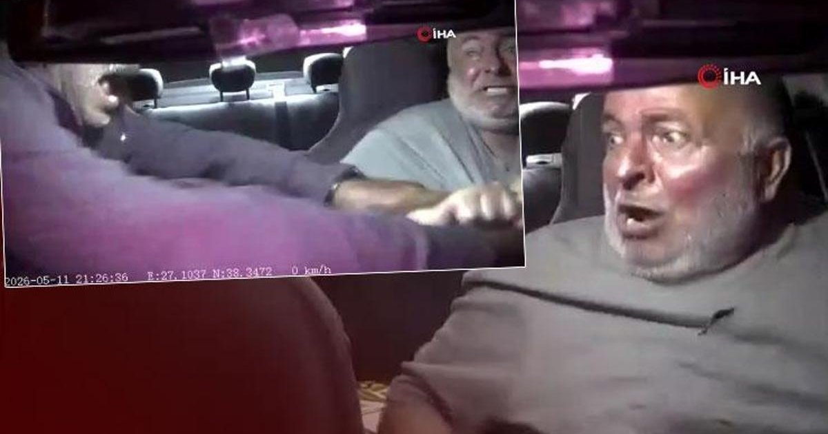 Taksicide dehşet anları! Canını böyle kurtardı