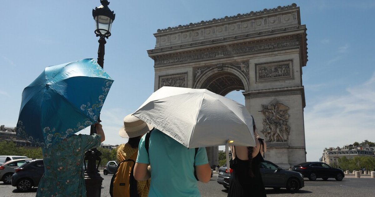 Paris çevresinde sıcaklar nedeniyle hastanelere başvuranlar