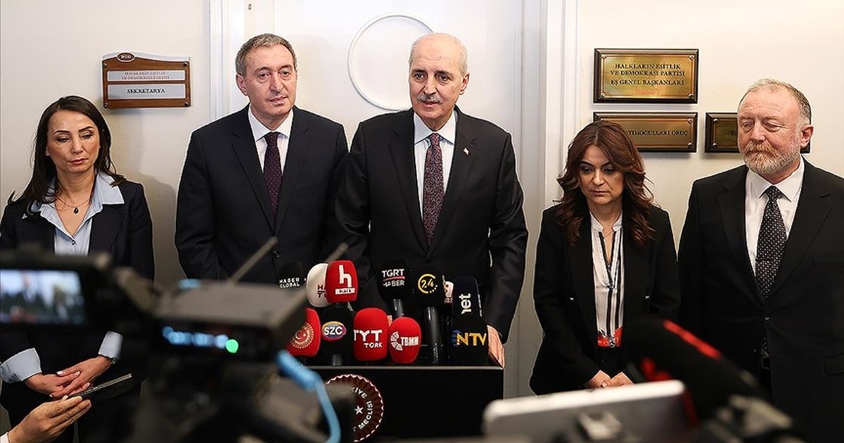 TBMM Başkanı Kurtulmuş, DEM Parti Eş Genel Başkanları ile görüştü