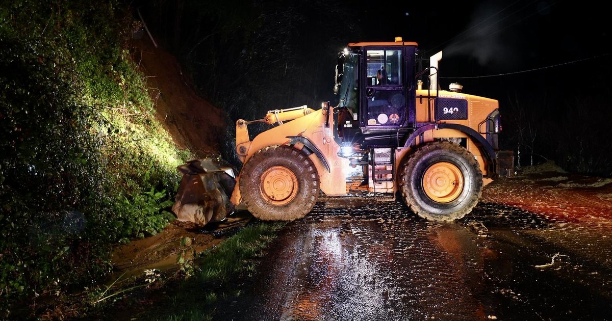 Ordu'nun Perşembe ilçesinde 10 ayrı bölgede heyelan