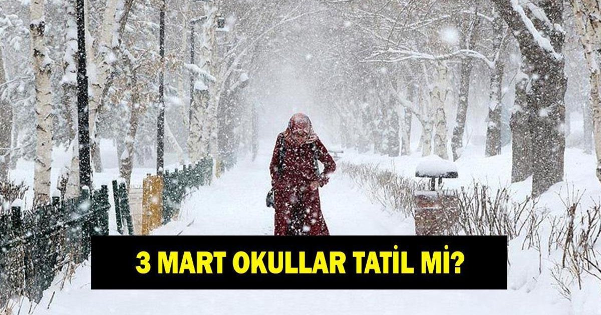 3 MART OKULLAR TATİL Mİ? Valilikten tatil açıklaması
