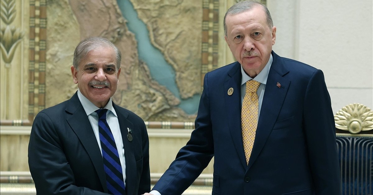 Cumhurbaşkanı Erdoğan, Pakistan Başbakanı Şahbaz Şerif ile görüştü