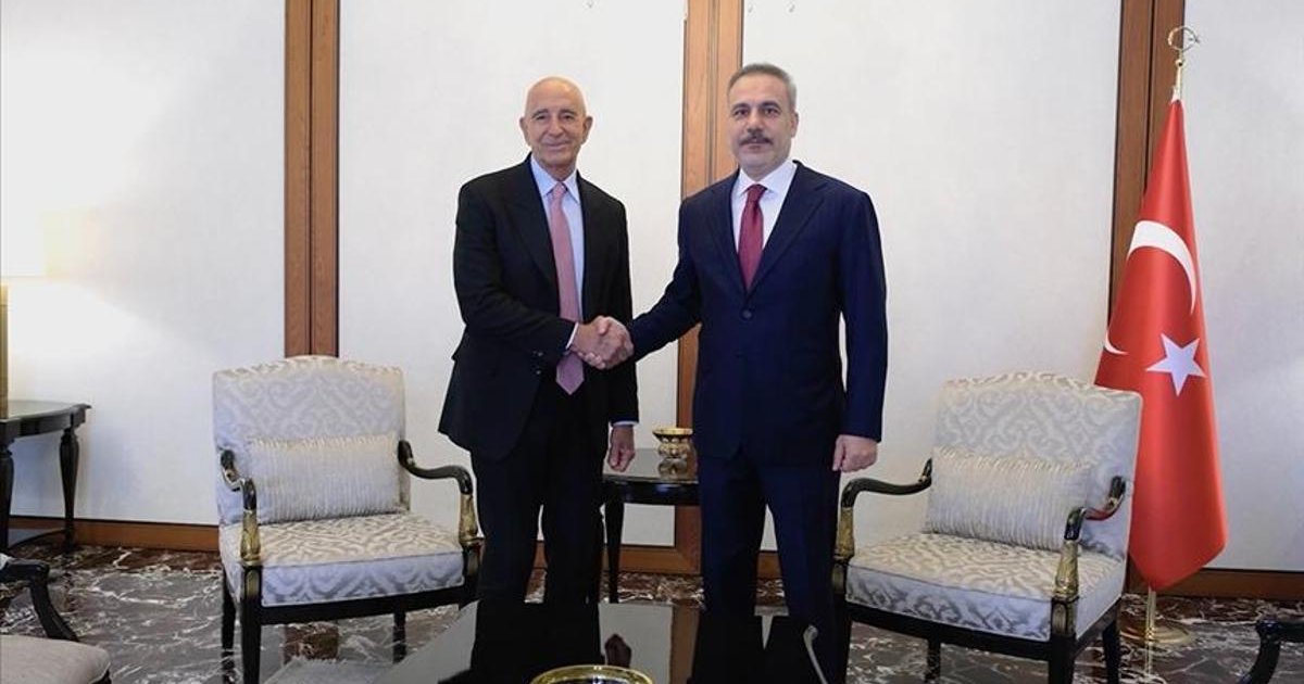 Dışişleri Bakanı Hakan Fidan, ABD'nin Ankara Büyükelçisi Tom Barrack'ı kabul etti