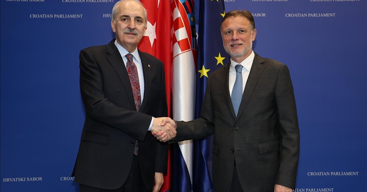 TBMM Başkanı Kurtulmuş, Hırvatistan Meclis Başkanı ile görüştü