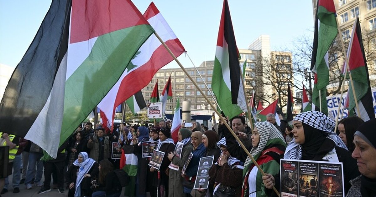 Berlin'de Filistinlileri hedef alan idam yasası protesto edildi