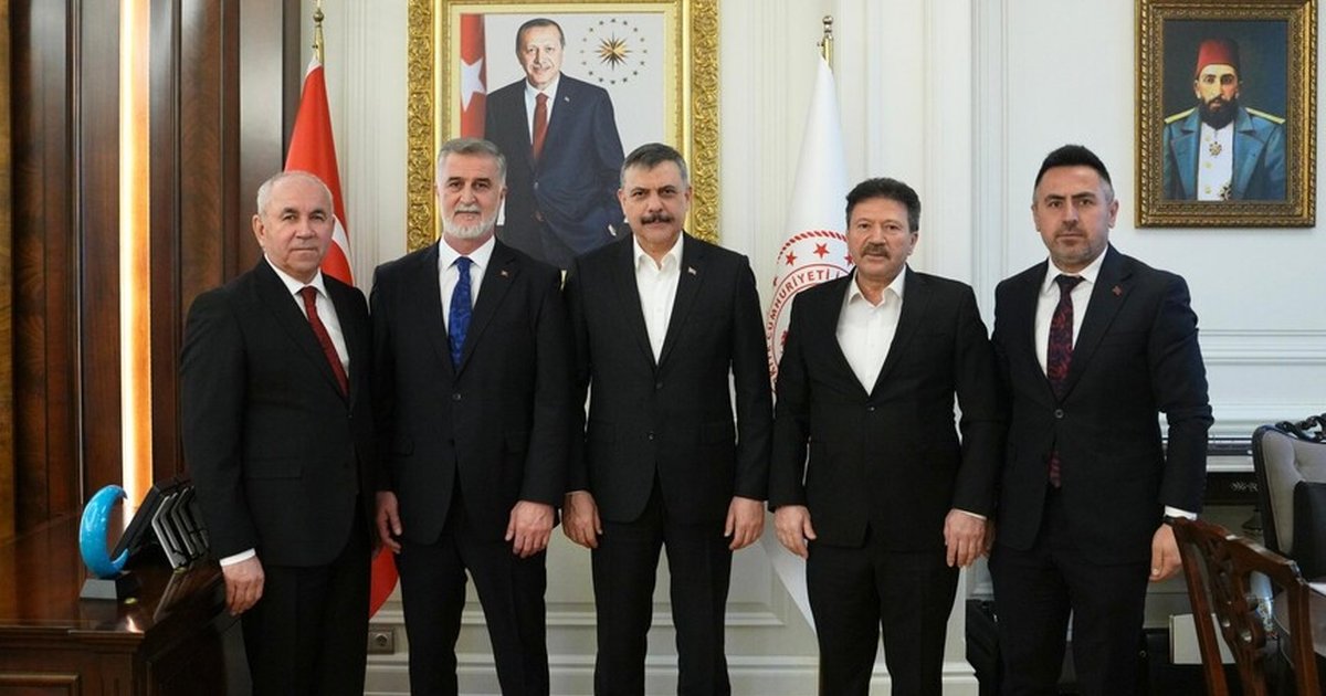 İçişleri Bakanı Çiftçi, TŞOF heyetini kabul etti