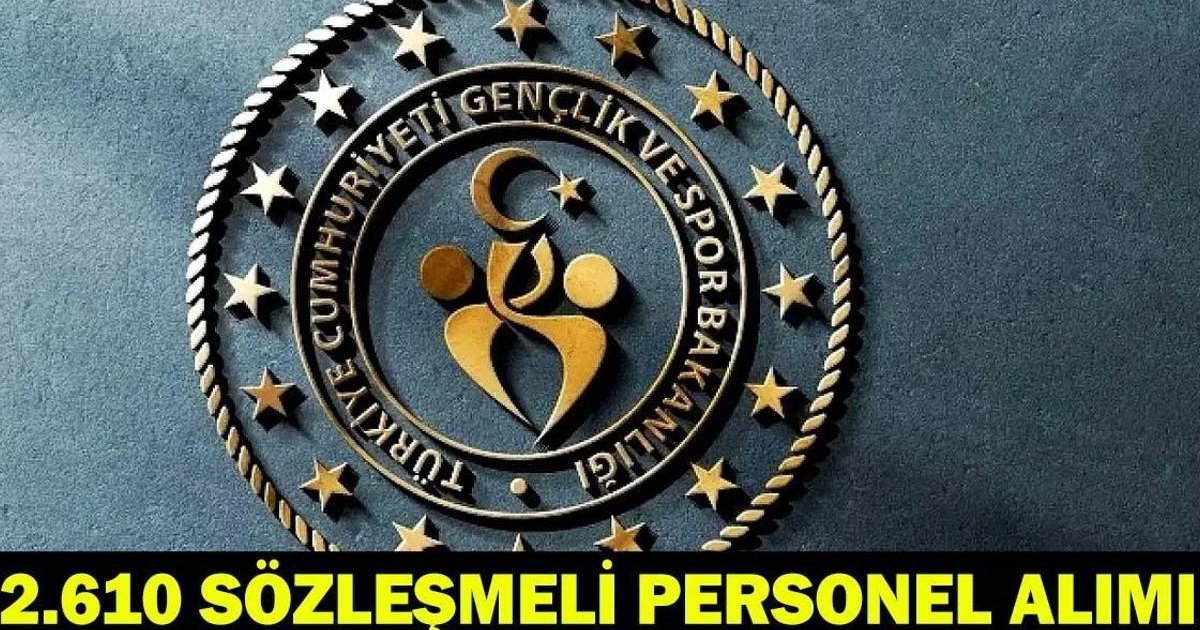 GENÇLİK VE SPOR BAKANLIĞI 2.610 PERSONEL ALIMI BAŞLIYOR