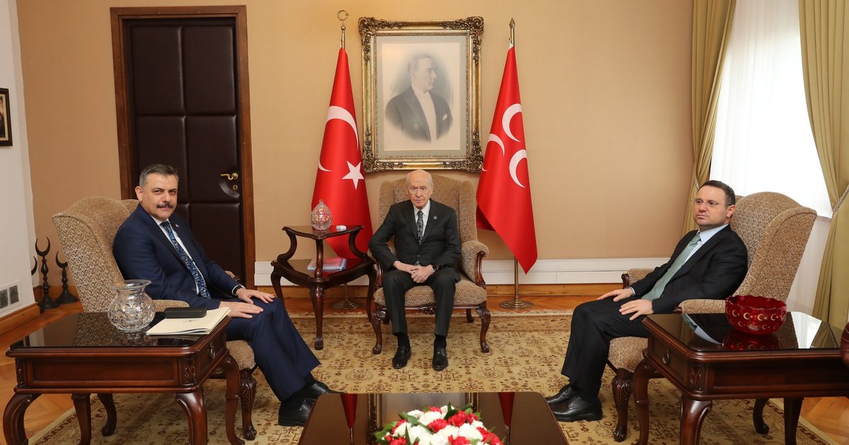 İçişleri ve Adalet Bakanları Bahçeli'yi Ziyaret Etti