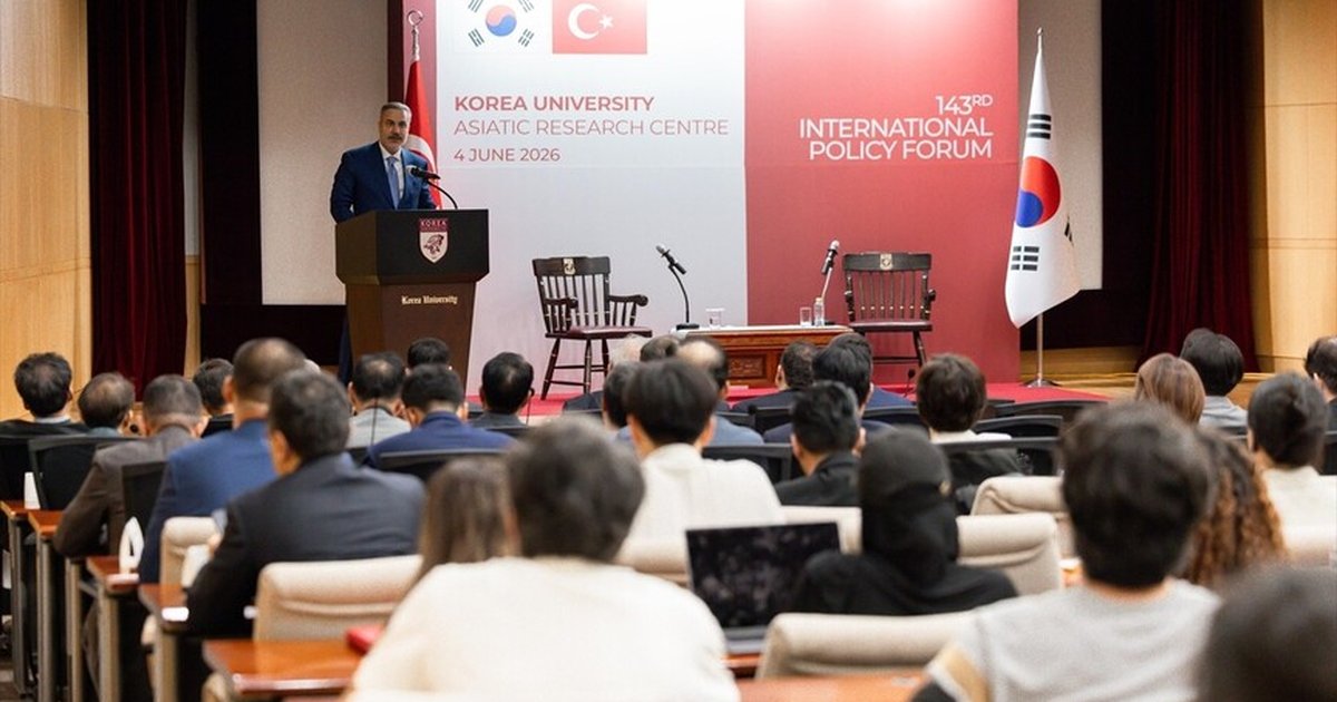 Bakan Fidan, Kore Üniversitesi'nde Uluslararası Politika Forumu'nda konuştu
