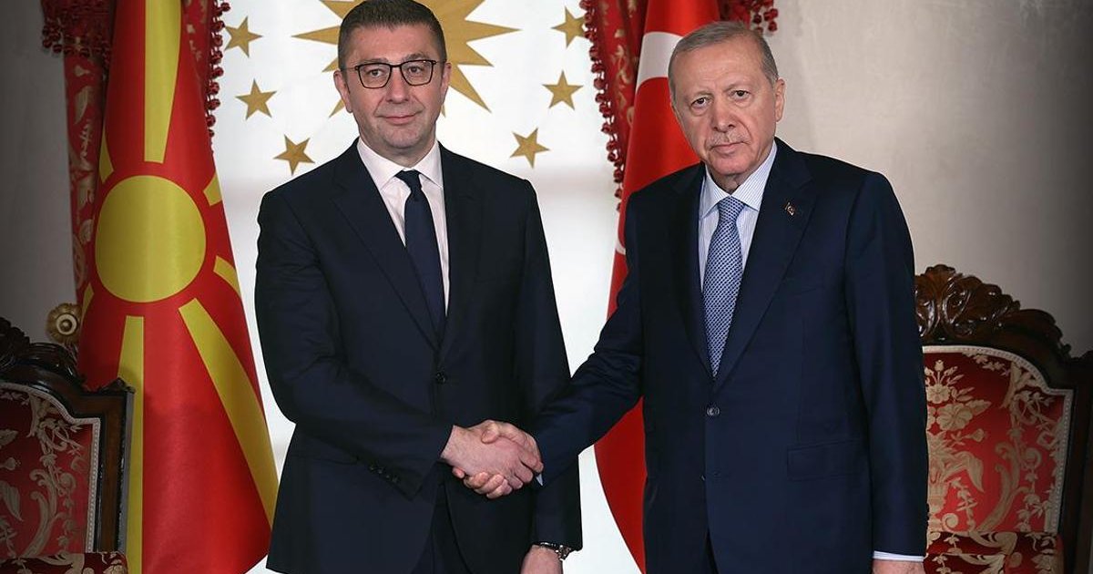 Erdoğan, Kuzey Makedonya Başbakanı Mickoski ile görüştü