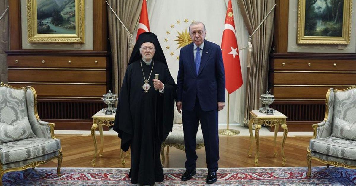 Cumhurbaşkanı Erdoğan, Bartholomeos'u kabul etti