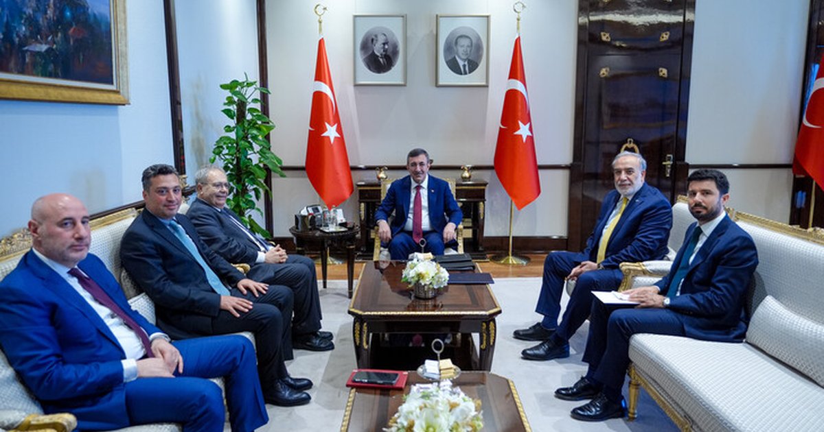 Cumhurbaşkanı Yardımcısı Yılmaz, Lübnan Başbakan Yardımcısı'nı kabul etti
