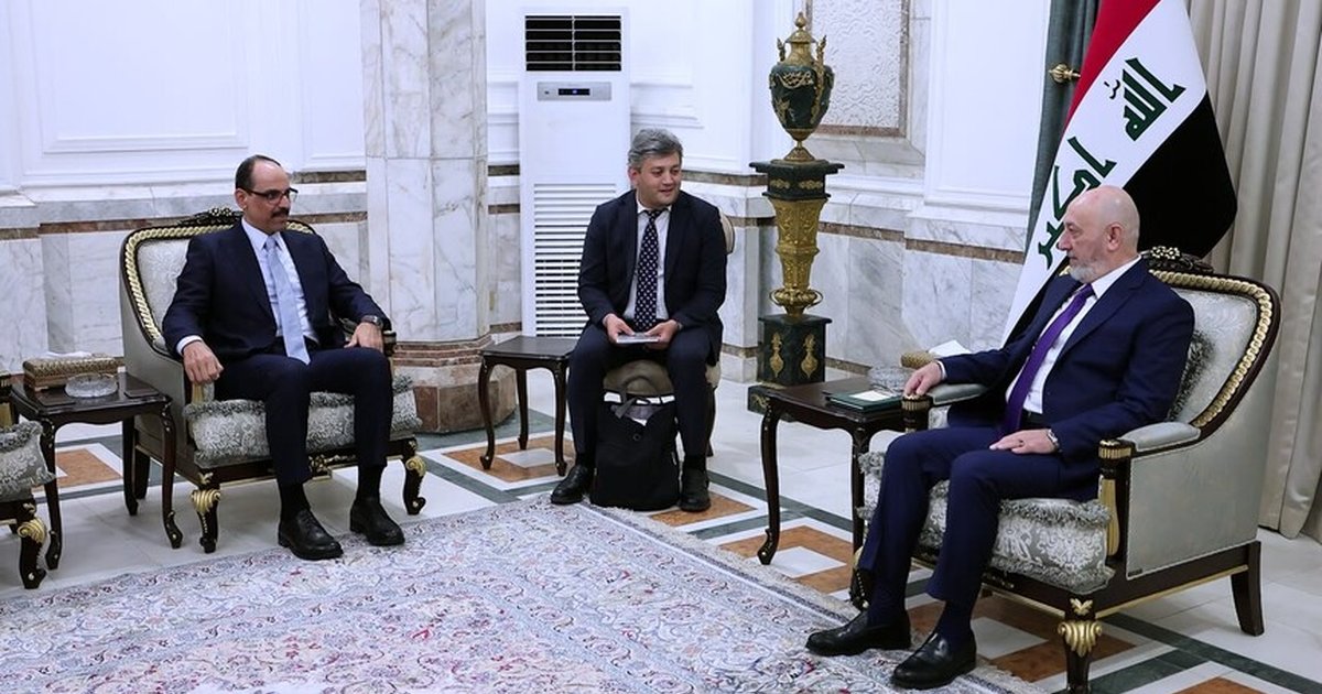 MİT Başkanı Kalın, Irak Cumhurbaşkanı ile görüştü