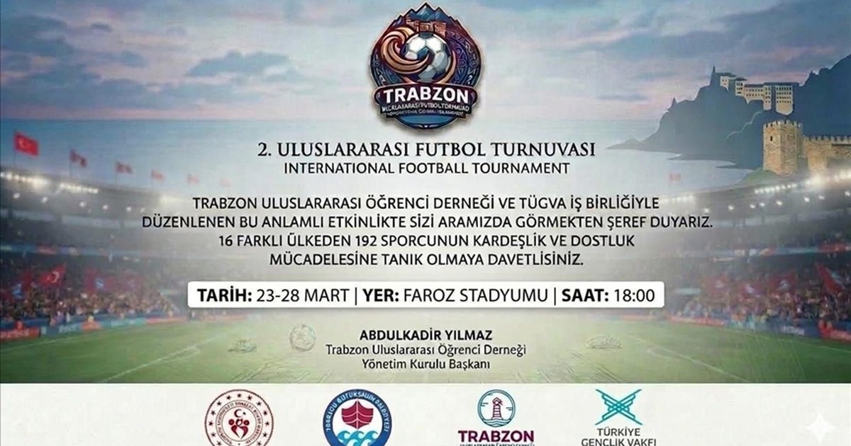 Trabzon'da uluslararası öğrenciler futbol turnuvasında buluşacak