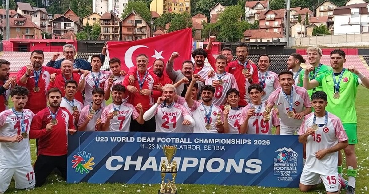 23 Yaş Altı İşitme Engelliler Futbol Milli Takımı dünya şampiyonu