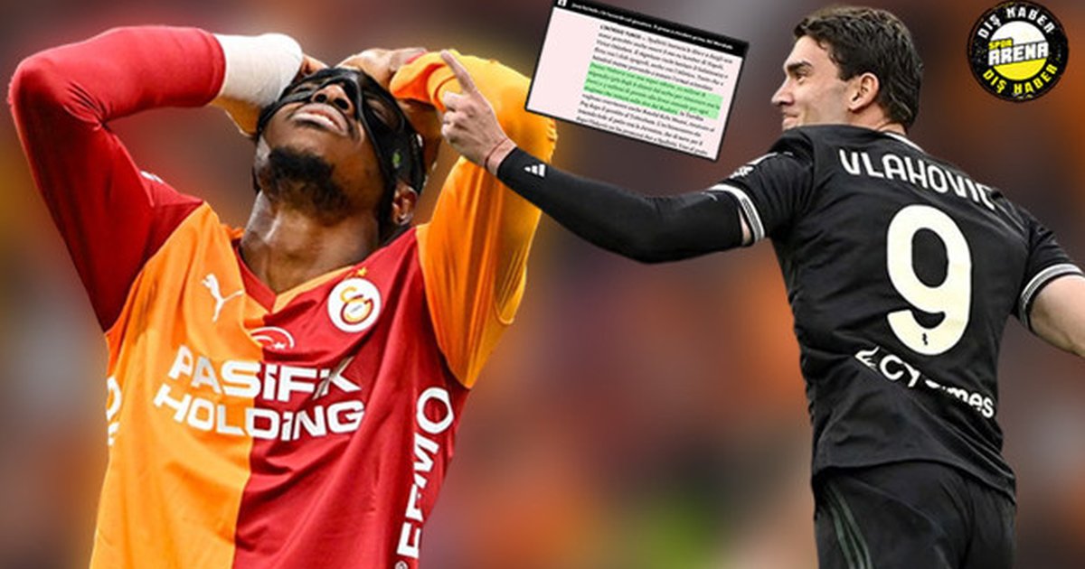 Galatasaray'dan İtalya'ya şok eden Osimhen ve Vlahovic hamlesi
