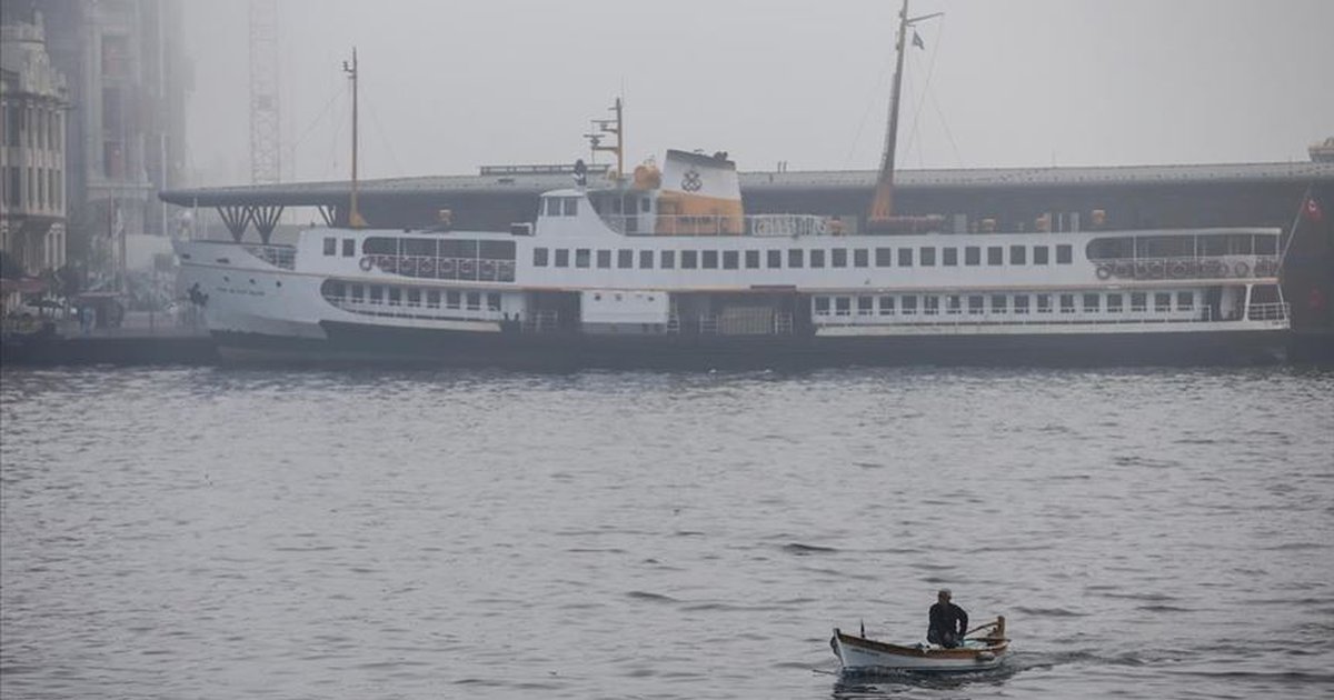 İstanbul'da sis nedeniyle vapur seferleri iptal edildi